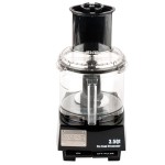 Waring WFP14S 3.5 Qt. Clear Batch Bowl Food Processor with Vegetable Prep Lid Chute and 4 Discs - 1 hp
