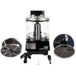 Waring WFP14S 3.5 Qt. Clear Batch Bowl Food Processor with Vegetable Prep Lid Chute and 4 Discs - 1 hp