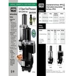 Waring WFP14S 3.5 Qt. Clear Batch Bowl Food Processor with Vegetable Prep Lid Chute and 4 Discs - 1 hp