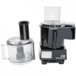 Waring WFP14S 3.5 Qt. Clear Batch Bowl Food Processor with Vegetable Prep Lid Chute and 4 Discs - 1 hp