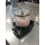 Waring WFP14S 3.5 Qt. Clear Batch Bowl Food Processor with Vegetable Prep Lid Chute and 4 Discs - 1 hp