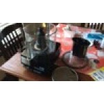 Waring WFP14S 3.5 Qt. Clear Batch Bowl Food Processor with Vegetable Prep Lid Chute and 4 Discs - 1 hp