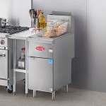 Avantco F3-ES-P 35-40 lb. Liquid Propane Stainless Steel Floor Fryer - 70,000 BTU Avantco F3-ES-P 35-40 lb. Liquid Propane Stainless Steel Floor Fryer - 70,000 BTU