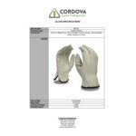 Cordova Economy Grain Goatskin Driver's Gloves with Keystone Thumbs - Medium - Pair