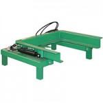 Valley Craft 1 Cubic Yard EZ Dump Auto-Lock Green Steel Mobile Hopper F89680 - 2,000 lb. Capacity
