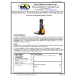 Vestil 2,000 lb. Powered Fork Lift Stacker with 8