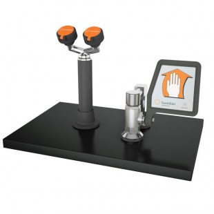 Guardian Equipment G5028 Deck Mounted Eyewash Station with 8' Drench Hose and Flag Handle