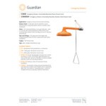 Guardian Equipment G1643PCC Polished Chrome Horizontally Mounted Emergency Shower Guardian Equipment G1643PCC Polished Chrome Horizontally Mounted Emergency Shower