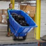 Lavex 1 Cubic Yard Blue Towable Heavy-Duty Tilt Truck / Trash Cart (2,100 lb. Capacity) Lavex 1 Cubic Yard Blue Towable Heavy-Duty Tilt Truck / Trash Cart (2,100 lb. Capacity)