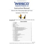 Wesco Industrial Products 2,200 lb. Electric High Lift Pallet Truck with 21 Wesco Industrial Products 2,200 lb. Electric High Lift Pallet Truck with 21