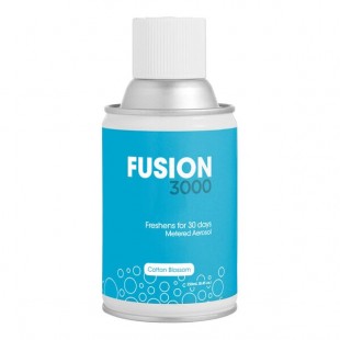Fresh Products Fusion 3000 MAIR-F-000I012M-06 8.45 oz. Cotton Blossom Scent Metered Aerosol Air Freshener Refill - 12/Case Fresh Products Fusion 3000 MAIR-F-000I012M-06 8.45 oz. Cotton Blossom Scent Metered Aerosol Air Freshener Refill - 12/Case