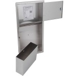 Bobrick B-369 ClassicSeries Recessed Paper Towel Dispenser / Waste Receptacle