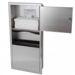 Bobrick B-369 ClassicSeries Recessed Paper Towel Dispenser / Waste Receptacle