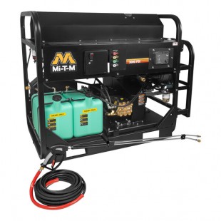 Mi-T-M HS Series HS-3006-0MDK Diesel-Fired Hot Water Pressure Washer with Kubota Engine - 3,000 PSI; 5.6 GPM Mi-T-M HS Series HS-3006-0MDK Diesel-Fired Hot Water Pressure Washer with Kubota Engine - 3,000 PSI; 5.6 GPM