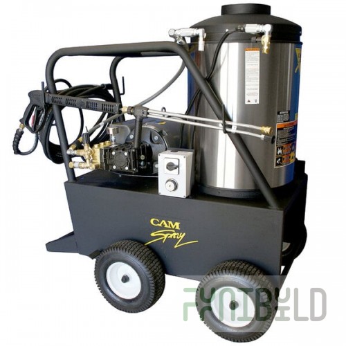 Cam Spray 3000QE Portable Electric Hot Water Pressure Washer with 50' Hose - 3000 PSI; 4.0 GPM