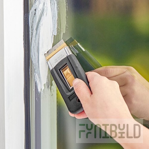 Allway Tools SGS Soft-Grip Retractable Glass Scraper with 5 Blades