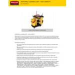 Rubbermaid® FG9T7200BLA High Capacity Janitor Cart Rubbermaid® FG9T7200BLA High Capacity Janitor Cart