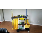 Rubbermaid® FG9T7200BLA High Capacity Janitor Cart Rubbermaid® FG9T7200BLA High Capacity Janitor Cart