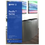 Busch Systems Pacific 105171 44 Gallon Powder-Coated Steel Two Stream Decorative Trash Can Busch Systems Pacific 105171 44 Gallon Powder-Coated Steel Two Stream Decorative Trash Can