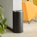 Lancaster Table & Seating 8 Gallon Black Powder-Coated Metal Half Round Decorative Trash Can Lancaster Table & Seating 8 Gallon Black Powder-Coated Metal Half Round Decorative Trash Can