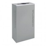 Ex-Cell Kaiser RC-KD17-C BT-PBG Black Tie Kaleidoscope Pebble Black Gloss 17 Gallon Rectangular Cans / Bottles Receptacle