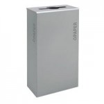 Ex-Cell Kaiser RC-KD17-C BT-PBG Black Tie Kaleidoscope Pebble Black Gloss 17 Gallon Rectangular Cans / Bottles Receptacle