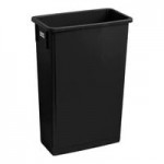 Lavex 46 Gallon Slim Rectangular Recycle Station with Blue Bottle / Can and Green Paper Lids