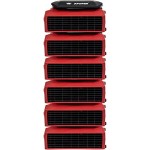 XPOWER PL-700A-Red 3-Speed Low Profile Air Mover with GFCI Power Outlets - 1/3 hp XPOWER PL-700A-Red 3-Speed Low Profile Air Mover with GFCI Power Outlets - 1/3 hp
