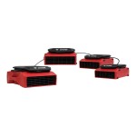 XPOWER PL-700A-Red 3-Speed Low Profile Air Mover with GFCI Power Outlets - 1/3 hp XPOWER PL-700A-Red 3-Speed Low Profile Air Mover with GFCI Power Outlets - 1/3 hp