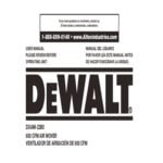 DeWalt DXAM-2260 Yellow / Black 3-Speed Compact Air Mover / Dryer with 2 Power Outlets - 600 CFM, 120V DeWalt DXAM-2260 Yellow / Black 3-Speed Compact Air Mover / Dryer with 2 Power Outlets - 600 CFM, 120V