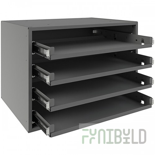 Durham Mfg 4-Compartment Small Steel Bearing Slide Rack 307B-95