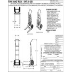 Vestil 250 lb. Steel Adjustable Fork Hand Truck SFHT-20-250 Vestil 250 lb. Steel Adjustable Fork Hand Truck SFHT-20-250