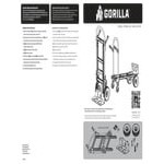 Gorilla 1,000 lb. Convertible Aluminum Hand Truck / Cart with (2) 10 Gorilla 1,000 lb. Convertible Aluminum Hand Truck / Cart with (2) 10