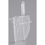 Vigor 5.5 Gallon Polycarbonate Square Ice Tote Kit with Hanging Cradle, 64 oz. Scoop, and Scoop Holder