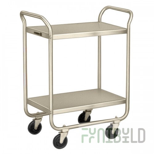 Lakeside 221 Stainless Steel Two Shelf Tubular Utility Cart - 30 x 20