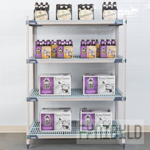 Metro X556GX3 MetroMax i 4-Shelf Polymer Shelving Unit - 24