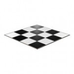 California Portable Dance Floor 16' x 16' Black and White Checker Composite Laminate Portable Dance Floor with ADA-Compliant Edging California Portable Dance Floor 16' x 16' Black and White Checker Composite Laminate Portable Dance Floor with ADA-Compliant Edging