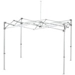 E-Z Up ENDA10KRB Endeavor Instant Shelter 10' x 10' Royal Blue Canopy with Clear Aluminum Frame