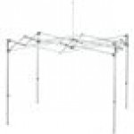 E-Z Up ENDA10KRB Endeavor Instant Shelter 10' x 10' Royal Blue Canopy with Clear Aluminum Frame