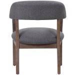 Boss B9540DW-SG Slate Gray Linen Modern Captain's Chair