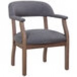 Boss B9540DW-SG Slate Gray Linen Modern Captain's Chair