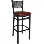 BFM Seating Polk Sand Black Steel Side Chair with 2 BFM Seating Polk Sand Black Steel Side Chair with 2