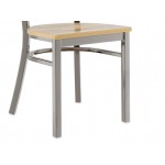 Lancaster Table & Seating Clear Coat Finish Cross Back Chair with Driftwood Seat - Detached Seat
