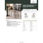 Lancaster Table & Seating Clear Coat Finish Cross Back Chair with Driftwood Seat - Detached Seat