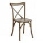 Lancaster Table & Seating Vineyard Whiskey Brown Wood Cross Back Chair Lancaster Table & Seating Vineyard Whiskey Brown Wood Cross Back Chair
