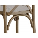 Lancaster Table & Seating Vineyard Whiskey Brown Wood Cross Back Chair Lancaster Table & Seating Vineyard Whiskey Brown Wood Cross Back Chair