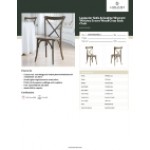 Lancaster Table & Seating Vineyard Whiskey Brown Wood Cross Back Chair Lancaster Table & Seating Vineyard Whiskey Brown Wood Cross Back Chair