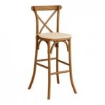 Lancaster Table & Seating Vineyard Whiskey Brown Wood Cross Back Chair Lancaster Table & Seating Vineyard Whiskey Brown Wood Cross Back Chair