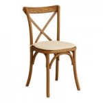 Lancaster Table & Seating Vineyard Whiskey Brown Wood Cross Back Chair Lancaster Table & Seating Vineyard Whiskey Brown Wood Cross Back Chair
