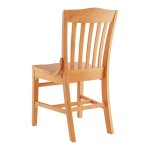 Lancaster Table & Seating Natural Finish Wood School House Chair Lancaster Table & Seating Natural Finish Wood School House Chair